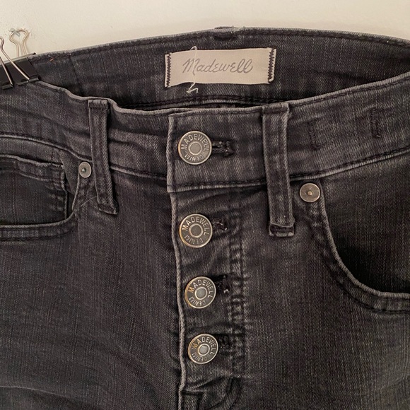 Madewell 9” high rise skinny jeans, black, size 26 - Picture 4 of 6
